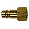 HI-FLO V-STYLE 1/4" FNPT BRASS PLUG